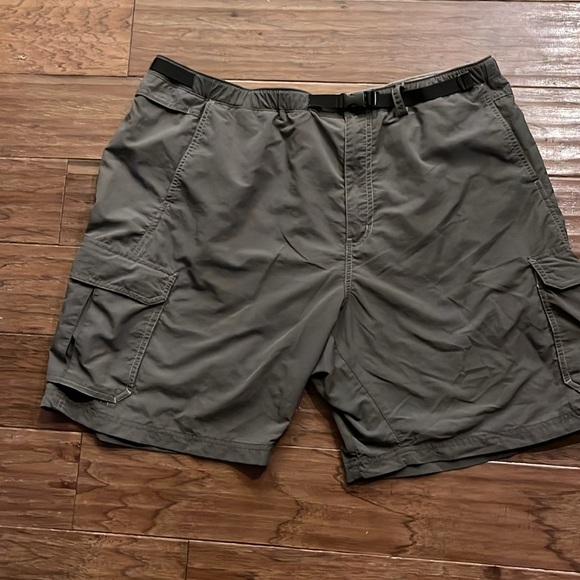 REI Other - Rei Men Flat Front Cargo Army Green Board Shorts with‎ Buckle Size 2XL